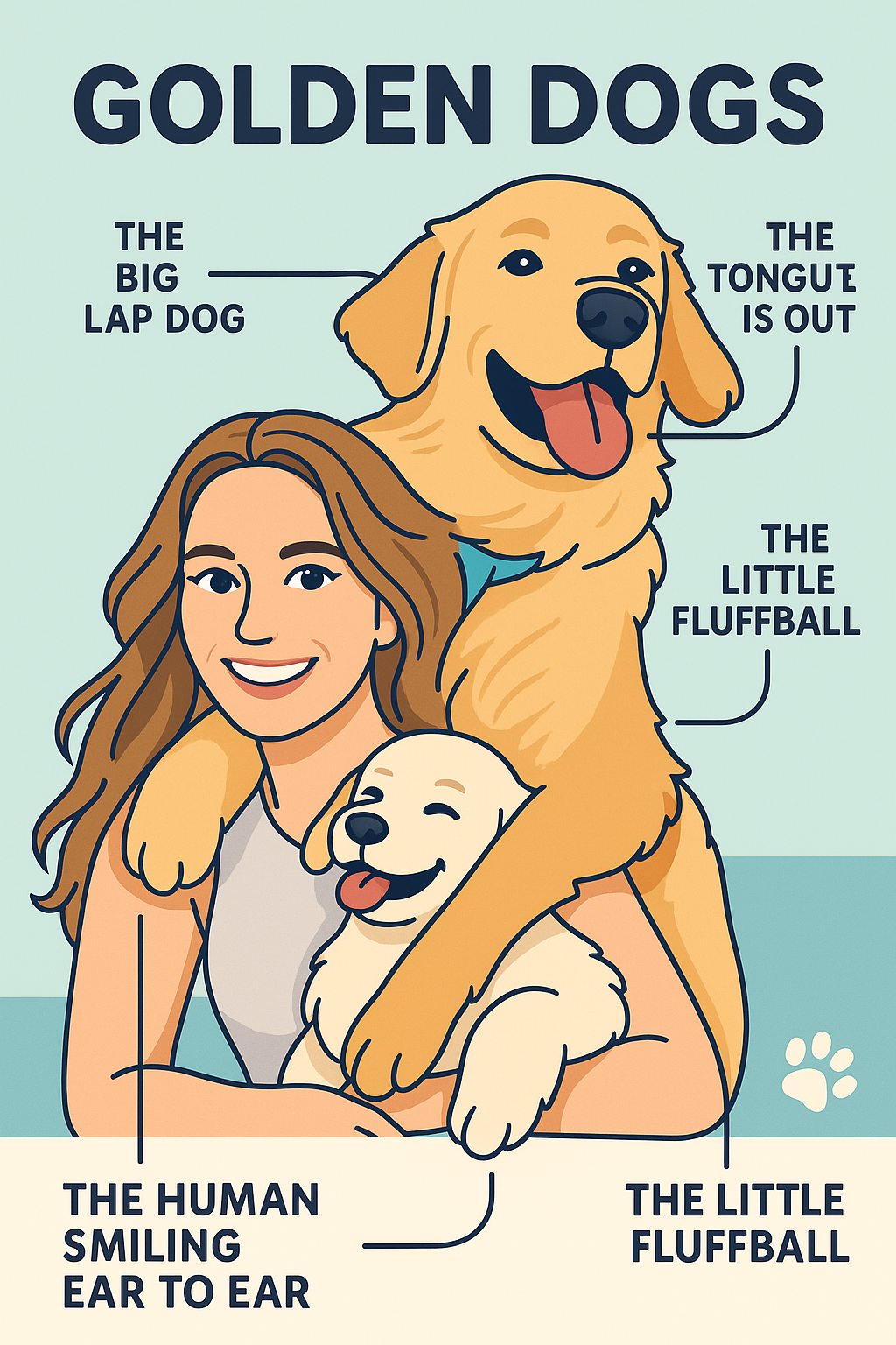 Dog cartoon illustration