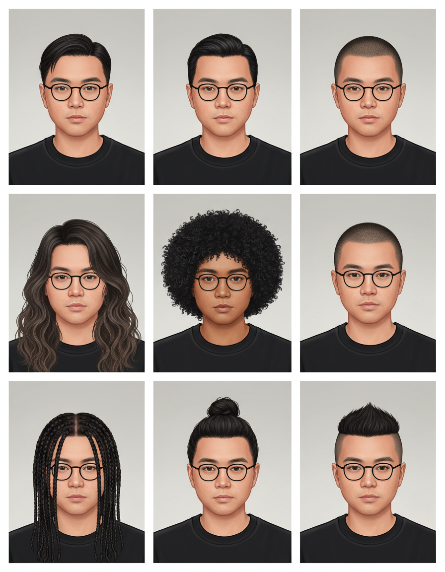 Stylised 3D avatar figurine from a selfie